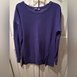 Gap Purple Pullover Tunic Sweatshirt Long Sleeve Women’s Size S Tall